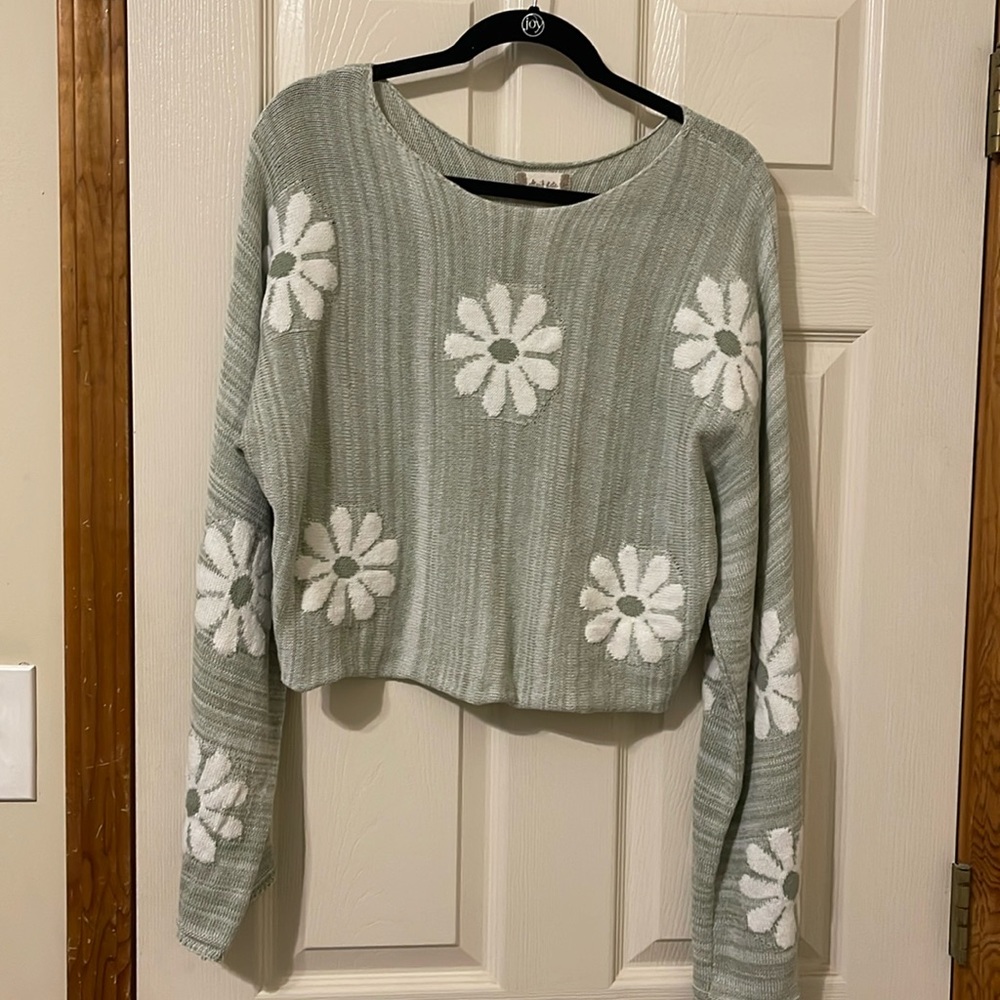 Altar’d State Daisy Cropped Sweater